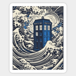 Kanagawa Tardis Magnet